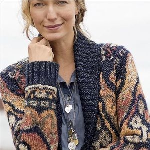 J. Jill Bloomsbury Wool Shawl Collar Cardigan